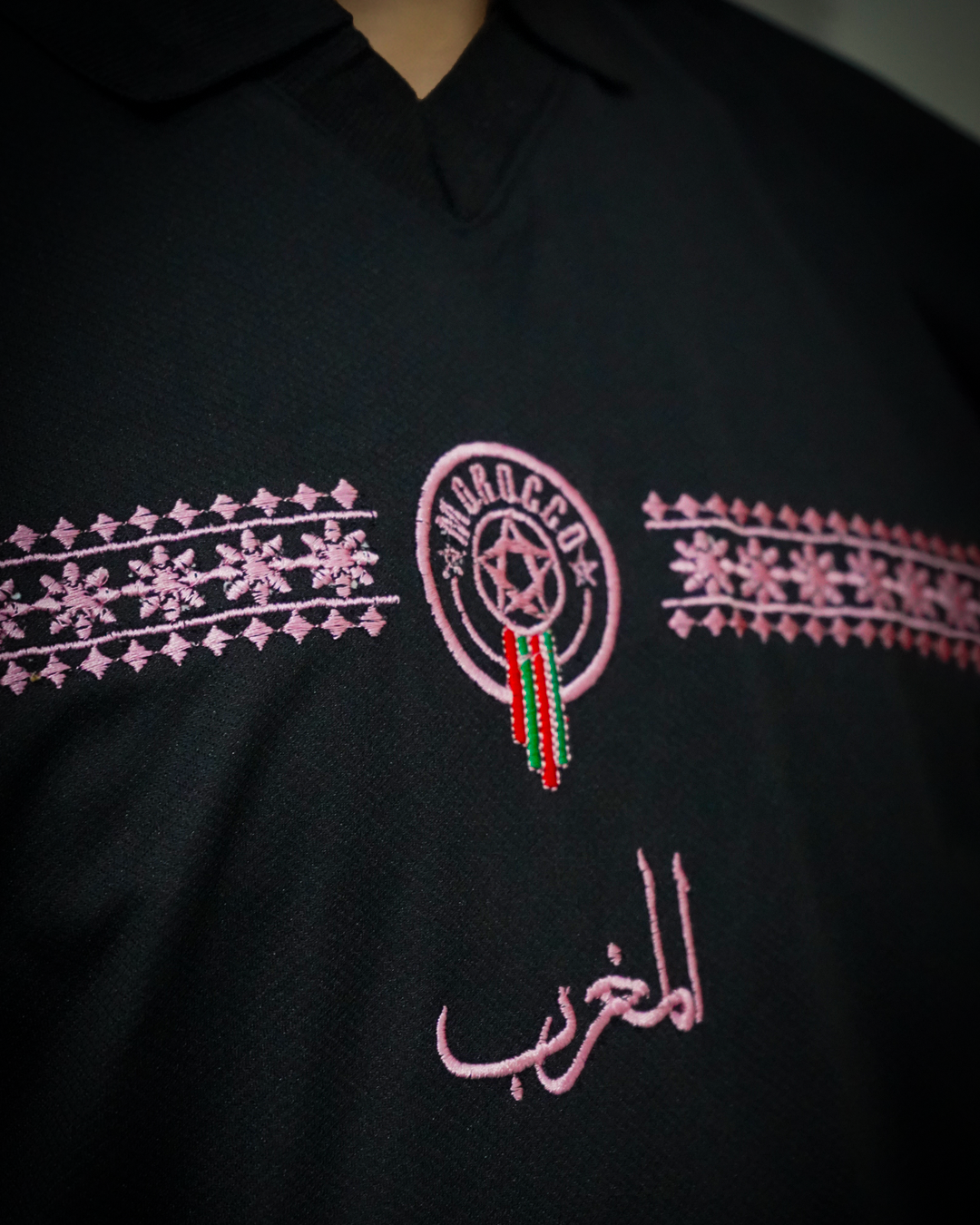 Morocco Jersey – FWC26 Black Pink Edition