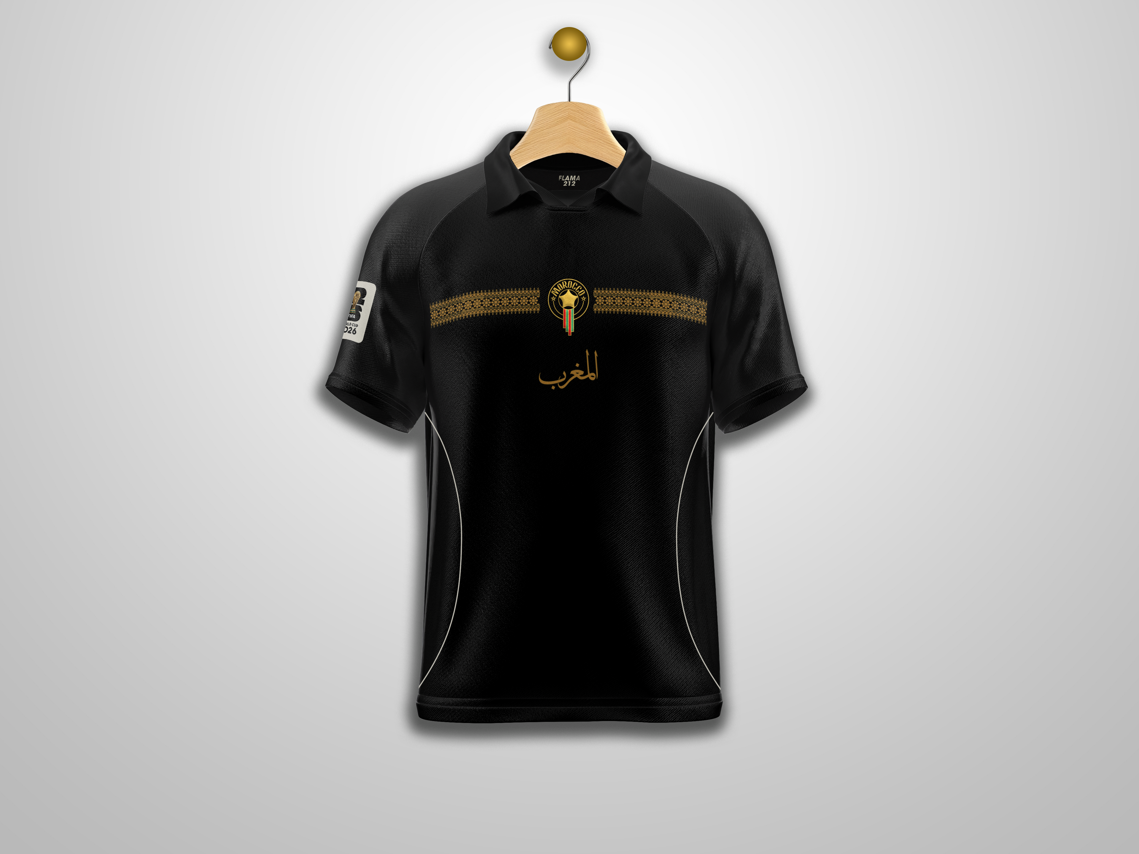 Morocco Jersey – FWC26 Black Gold Edition